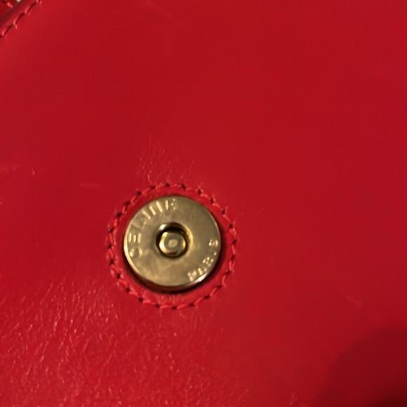 Celine Red Leather Women's Clutch - Picture 9 of 16